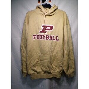 Badger Sport Football Hoodie Medium Tan Maroon